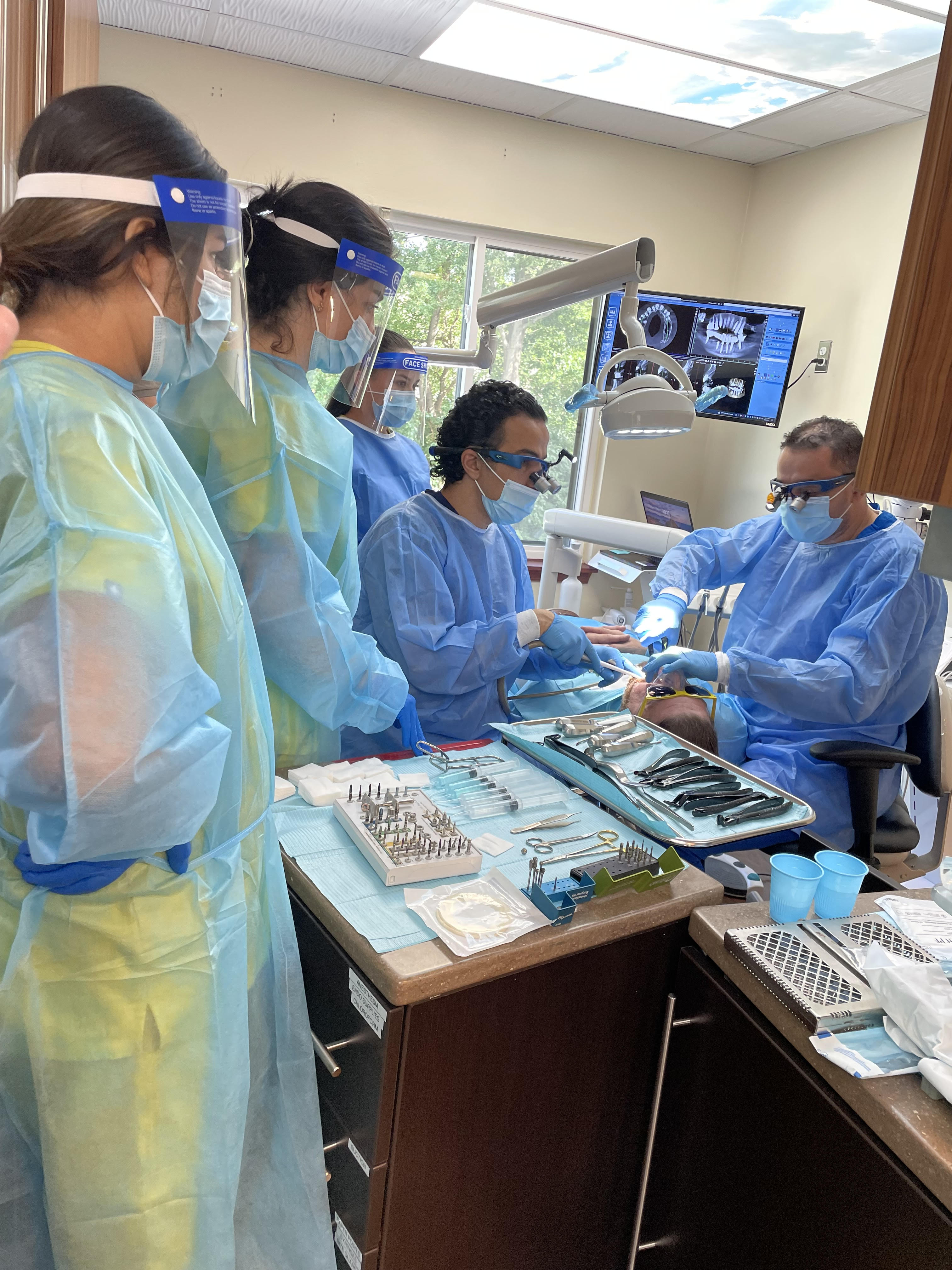 Real patient result — single dental implant before and after smile transformation